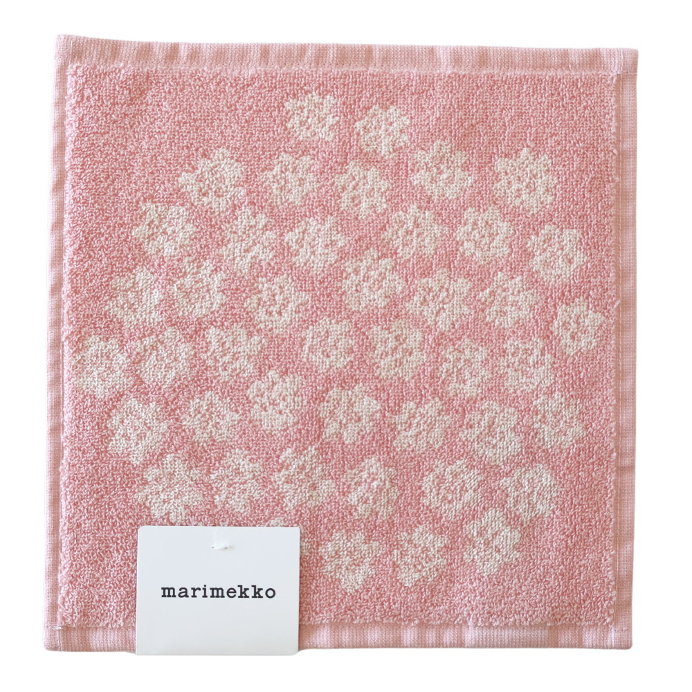【日本限定】プケッティミニタオル （ハンドタオル）　ライトピンク　約26cmX約26cm