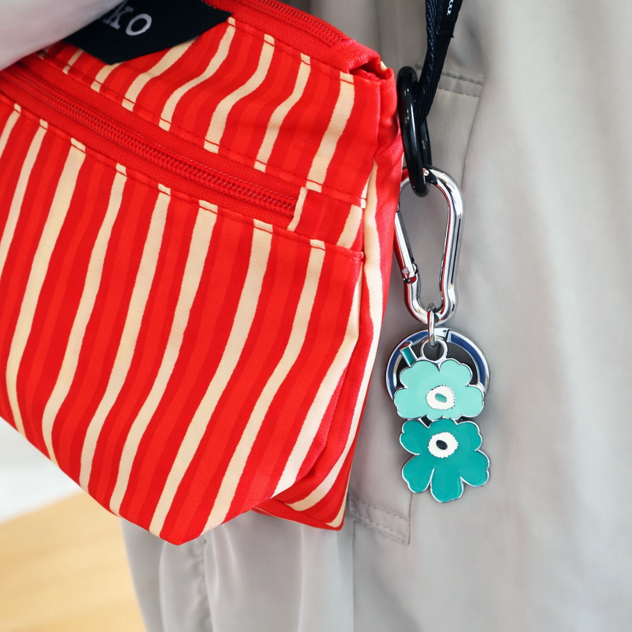 【セール25%オフ】ウニッコ　キーチェーン Puhallus Unikko I グリーン×ライトグリーン