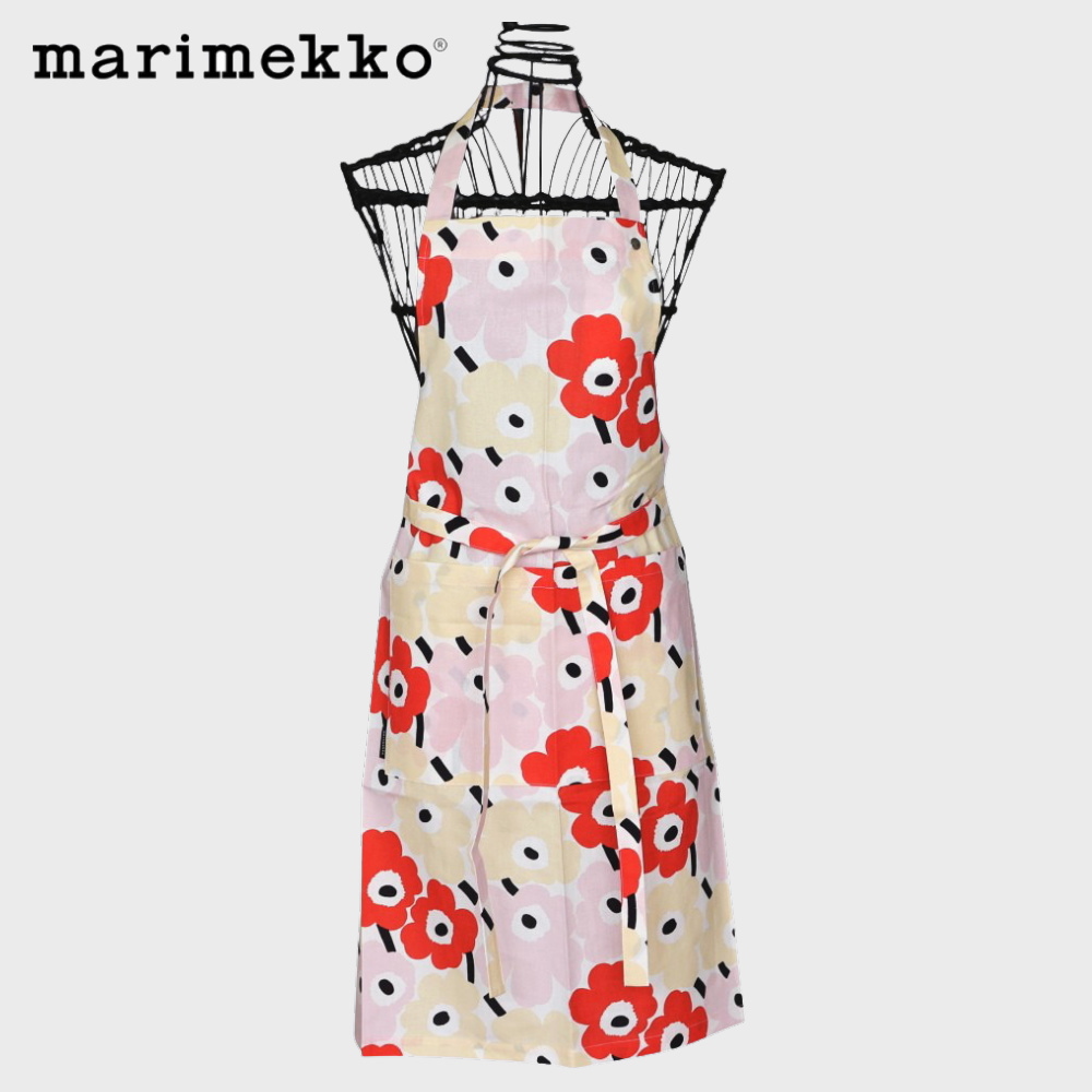 ミニウニッコ　チェリーブラウン＆ピンク　エプロン　日本限定カラー