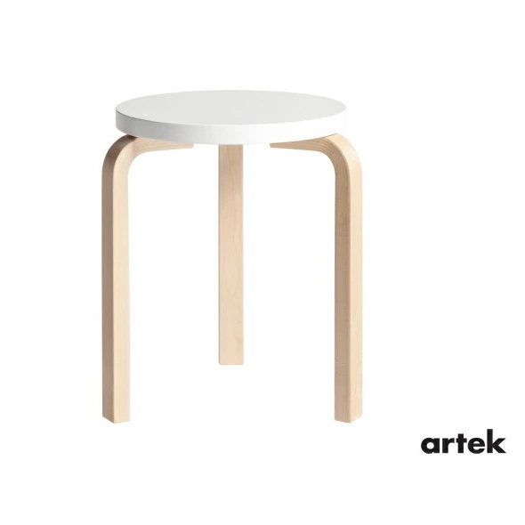 [ artek （アルテック）]　スツール60 （椅子） 3本脚　パイミオカラー ホワイト　Stool60
