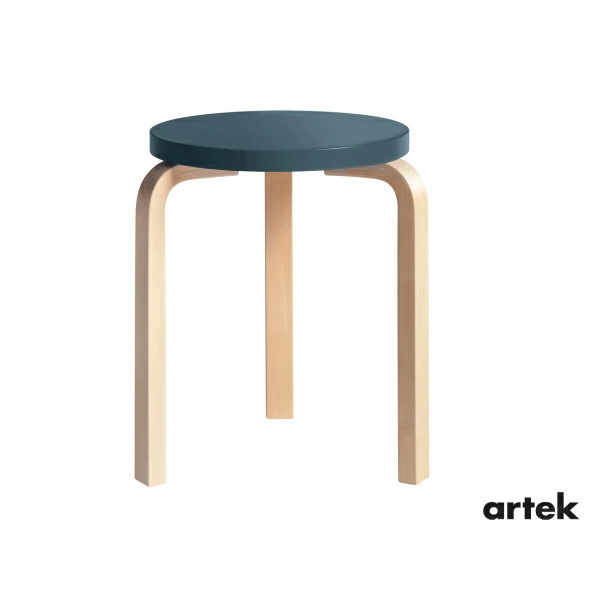 [ artek （アルテック）]　スツール60 （椅子） 3本脚　パイミオカラー ブルー　Stool60