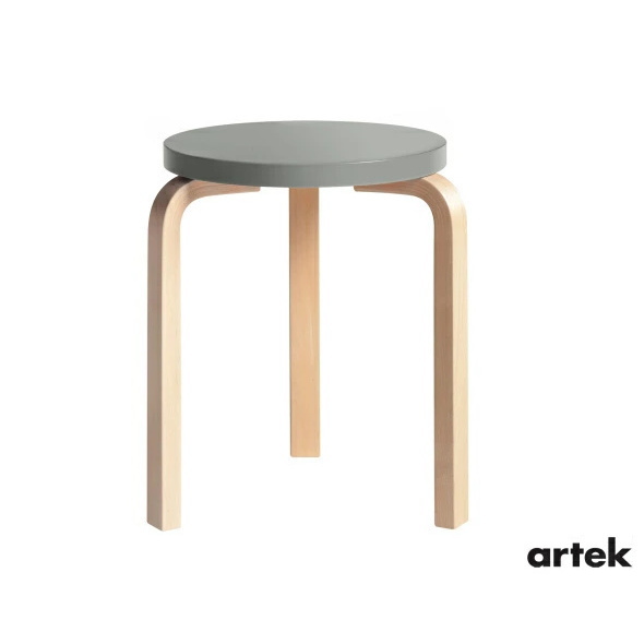 [ artek （アルテック）]　スツール60 （椅子） 3本脚　パイミオカラー グレー　Stool60