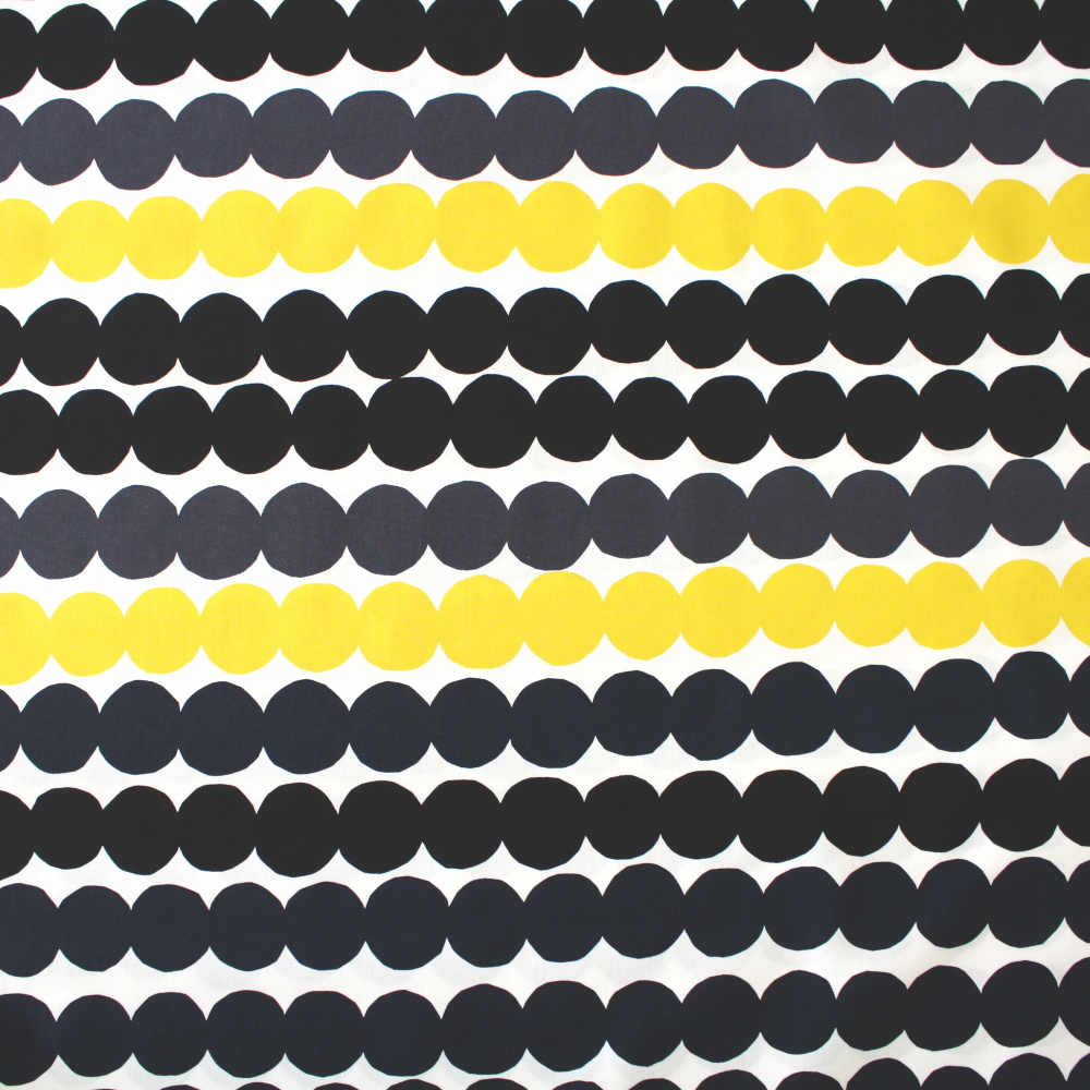 RASYMATTO（ラシマット） No.191（黒＆黄色）　綿生地