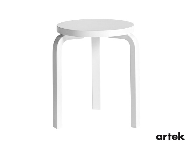 スツール60　3本脚　オールホワイト　Stool60
