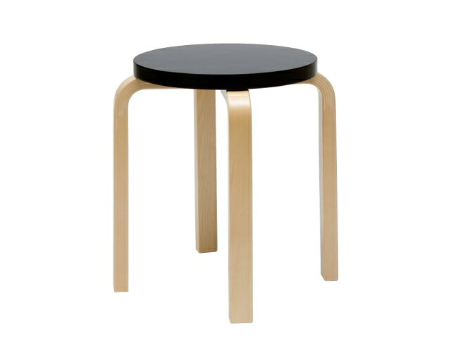 スツールE60　4本脚　ブラック　Stool E60