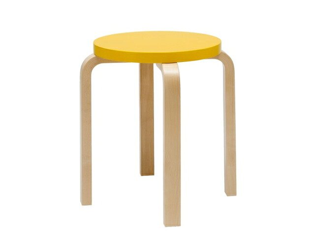 スツールE60　4本脚　イエロー　Stool E60