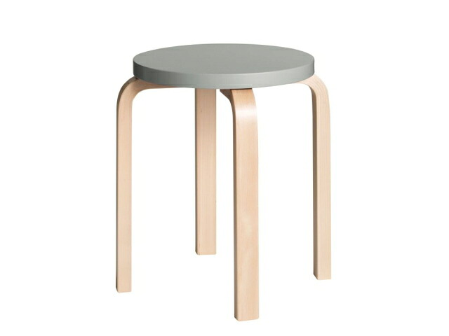 スツールE60　4本脚　グレー　Stool E60