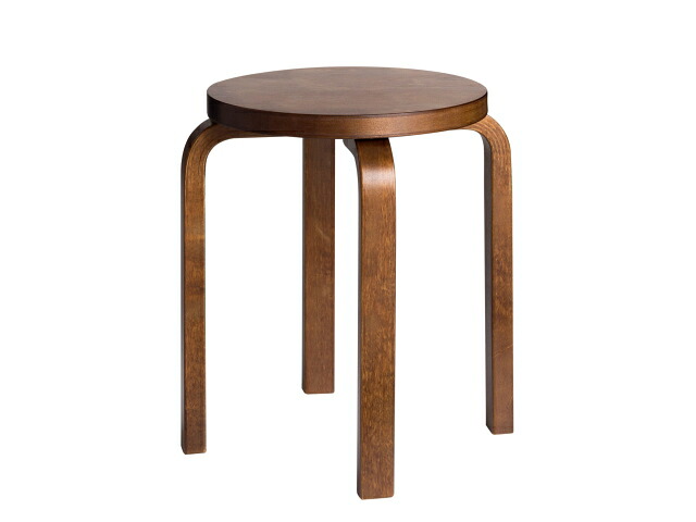 スツールE60　4本脚　ウォルナットステイン　Stool E60