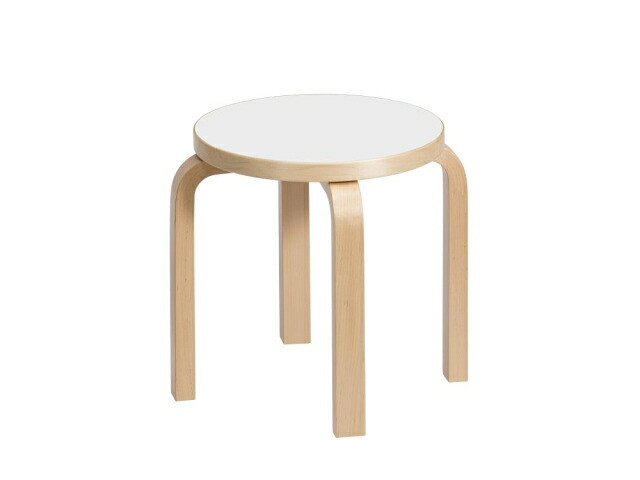 子供用スツール NE60　4本脚　ホワイトラミネート　Stool NE60