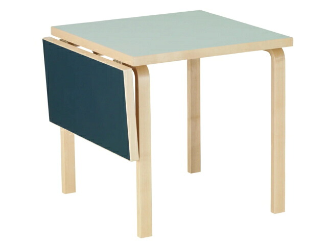 ドロップリーフテーブル DL81C　ヴェイパー／スモーキーブルー　Drop-leaf Table DL81C
