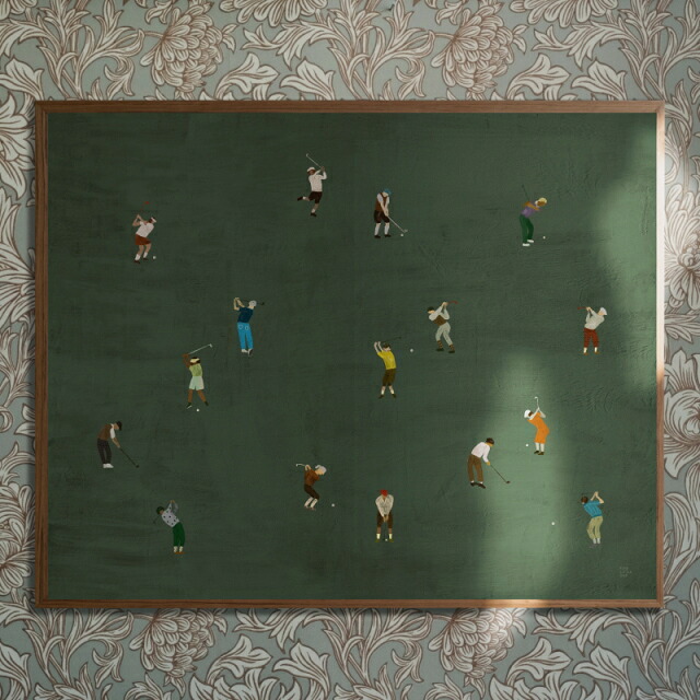 GOLFERS（ゴルファーズ）　アートポスター  40x50