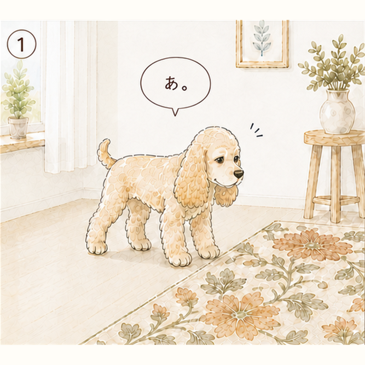 エルの柄さんぽ Vol.06 ここにする。 1コマ目