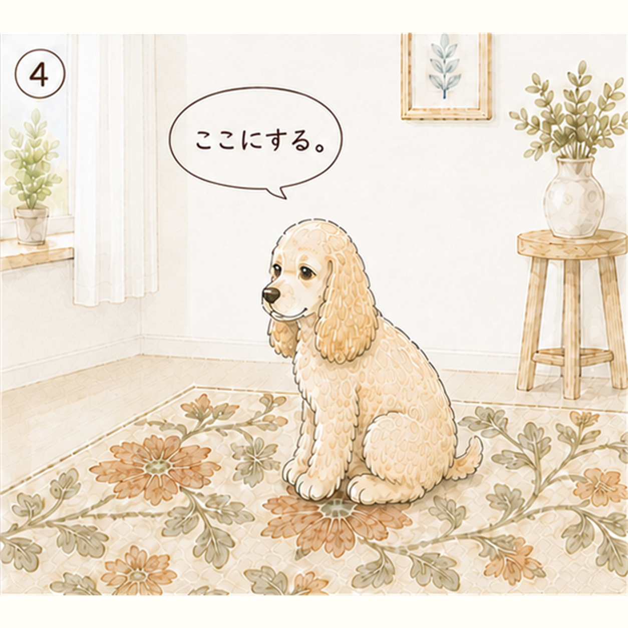 エルの柄さんぽ Vol.06 ここにする。 4コマ目