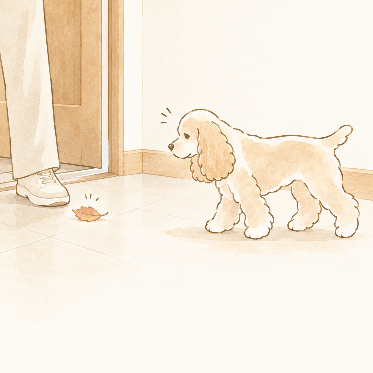 エルの柄さんぽ Vol.08 ついてきた。 1コマ目