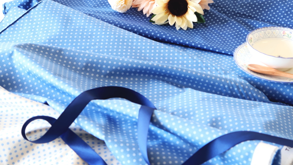 Tilda Dorothy ブルー系ドット生地