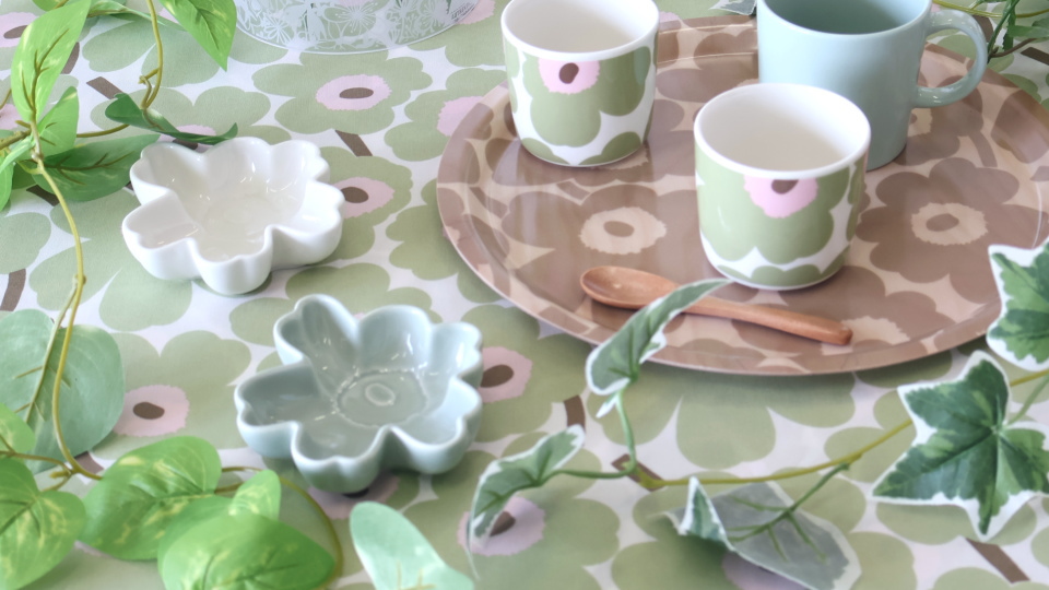 マリメッコ 日本限定カラー ミニウニッコ生地 10cm単位