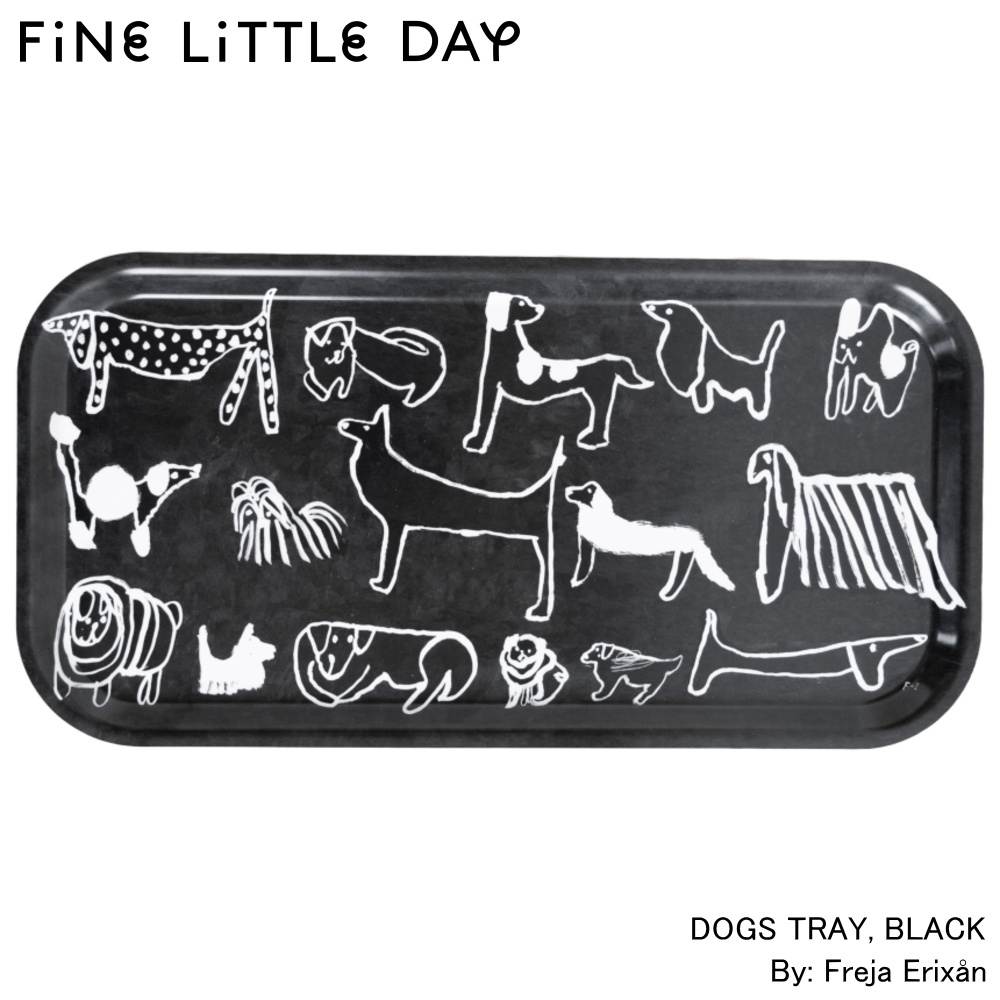 Fine Little Day Dog Life 木製トレイ 全体