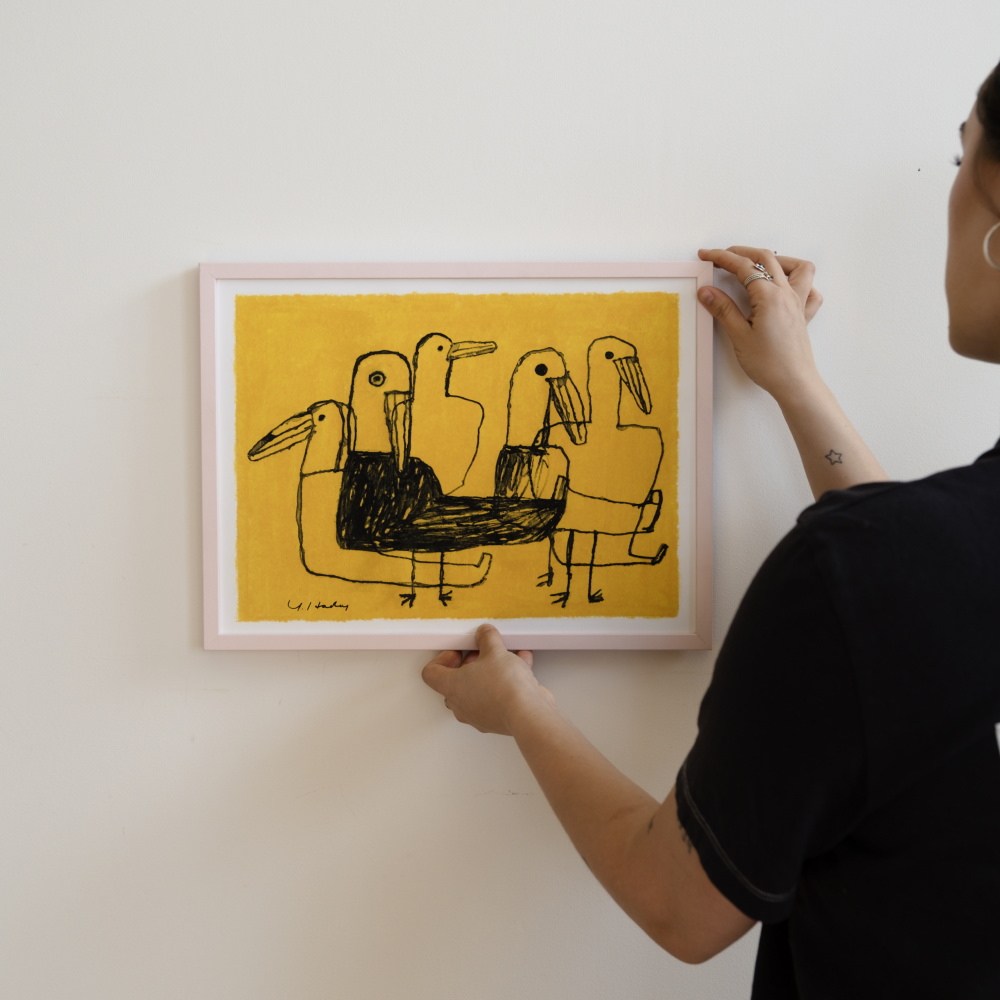 Fine Little Day BIRDS ポスター 壁掛けイメージ