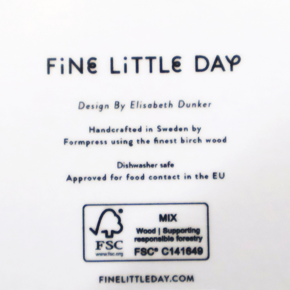 Fine Little Day RUTIG トレイ FSCマーク