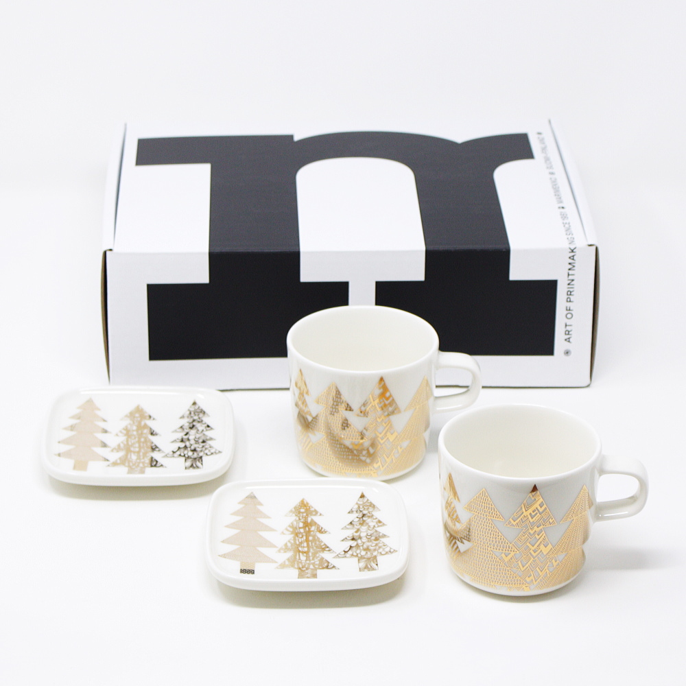 未使用 マリメッコ クーシコッ コーヒーカップ ゴールド Marimekko-