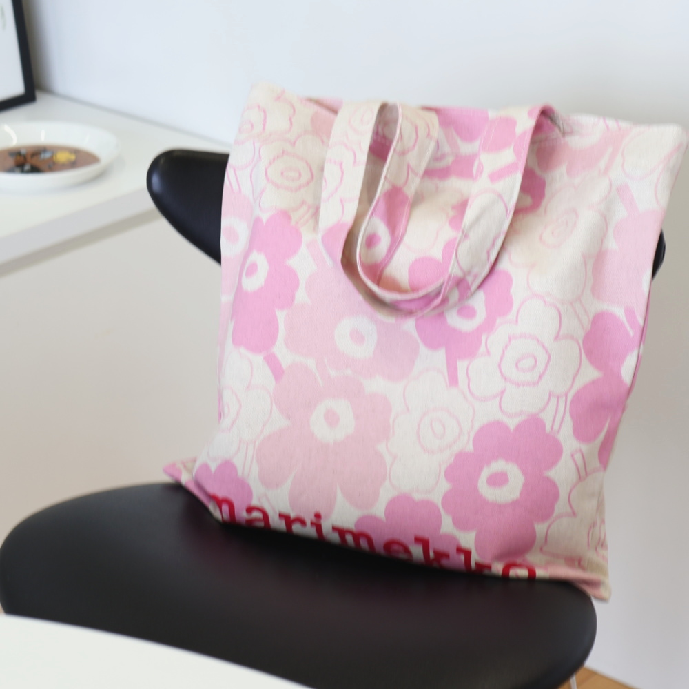 マリメッコ 【日本限定】Vankka Piirto Unikko トートバッグ ピンク