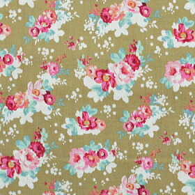 Flowercloud オリーブ 柄全体