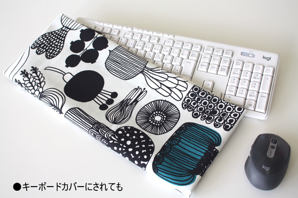 キーボードカバーに仕立てたプータルフリンパルハート